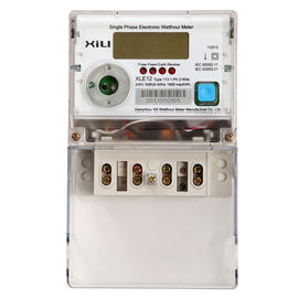 Kredit multifungsi energi meter listrik / Polycarbonate kilowatt jam meter AC 230 Volt